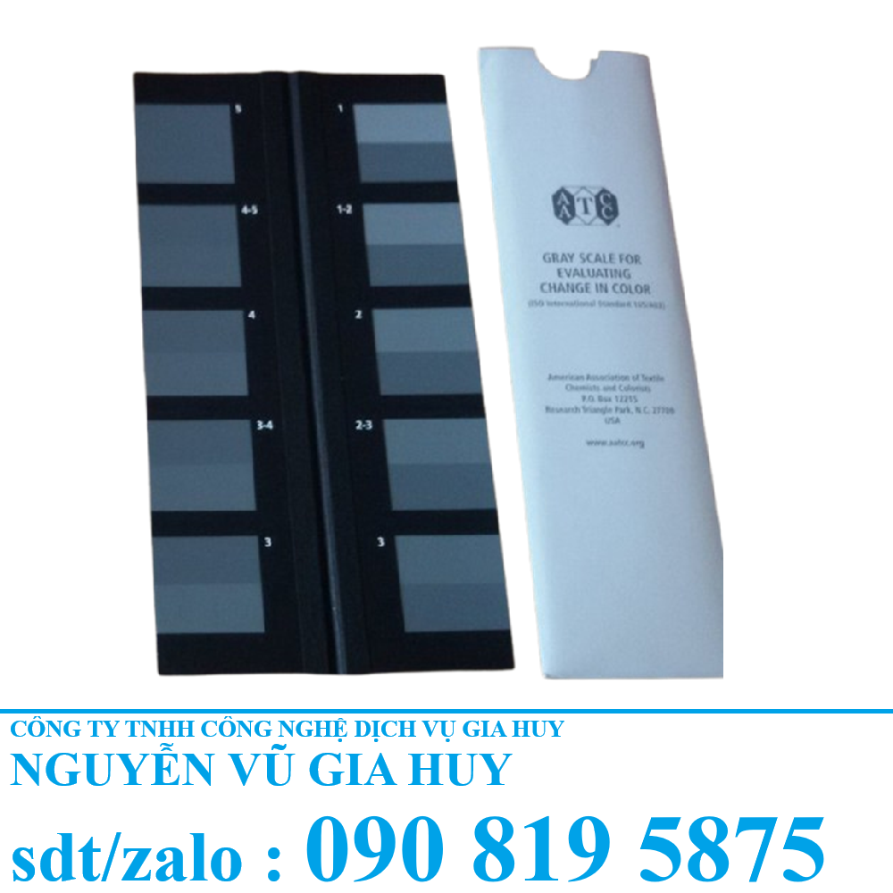 Thước Xám A02 – Giải Pháp Chuẩn Đo Độ Bền Màu Ma Sát Theo Tiêu Chuẩn AATCC & ISO