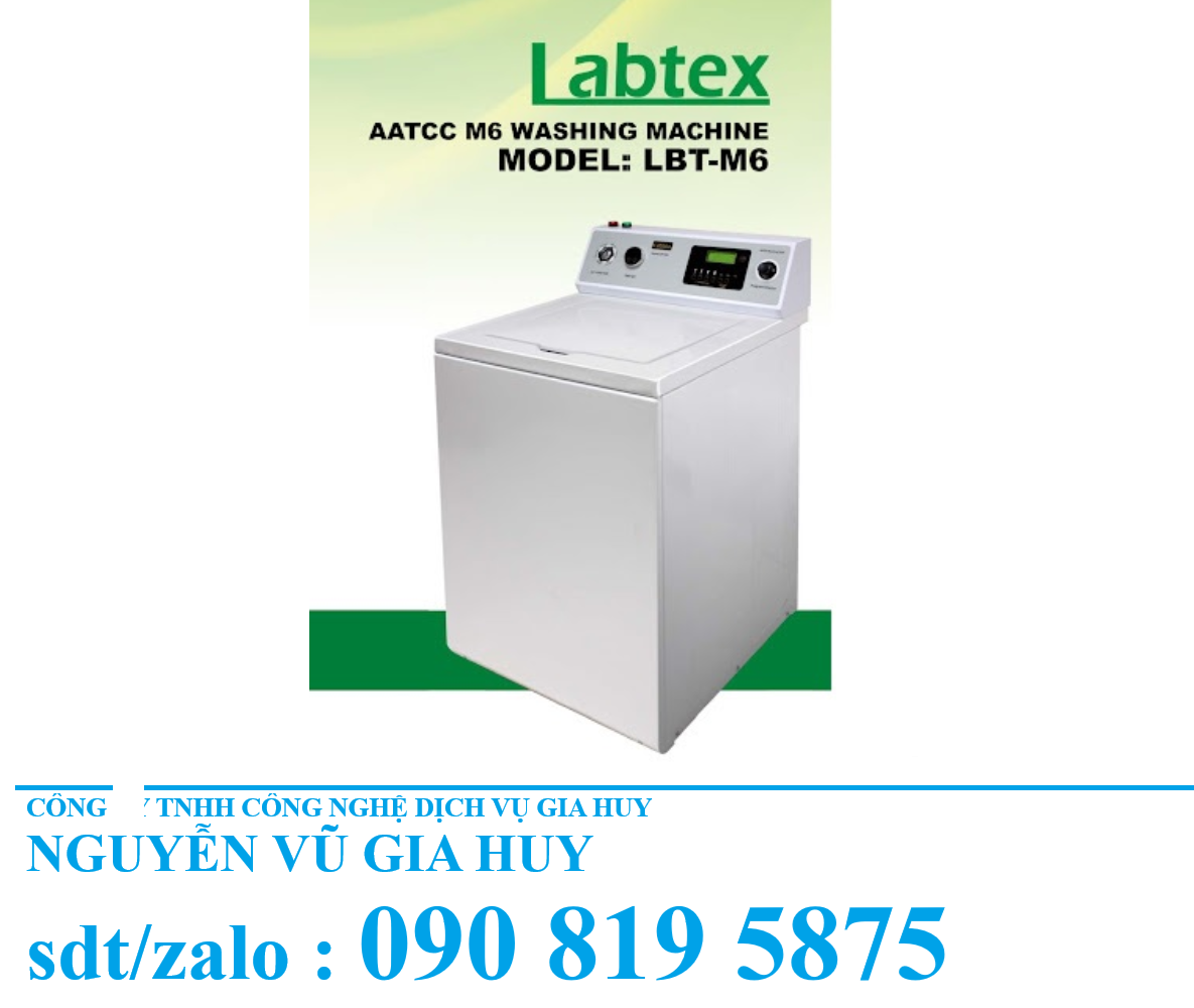 Máy Giặt LBT-M6 Chuẩn AATCC và ISO Cho Phòng Thí Nghiệm May Mặc