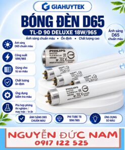 Bóng đèn Philips MASTER TL-D 90 De Luxe 18W/965 T8 chân G13 dùng cho so màu